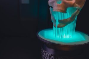 skull string lamp