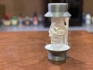 skull string lamp