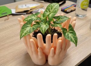 multi hands vase