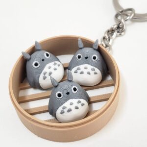 totoro bun fidget keychain
