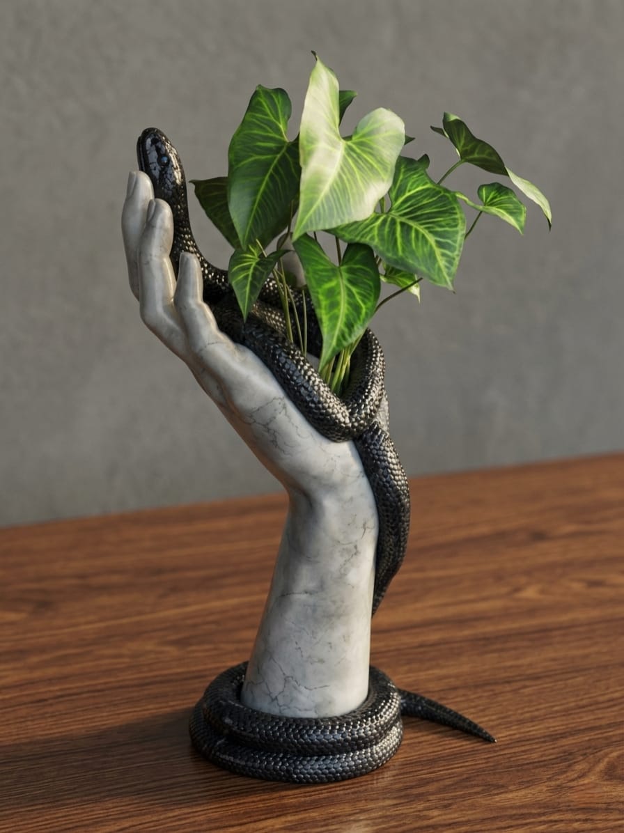 snake vase snake vase